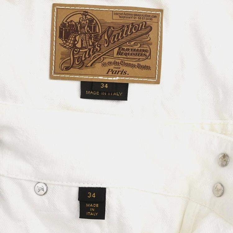 Pre Owned Louis Vuitton Setup Suit Jacket Skirt White IT 34