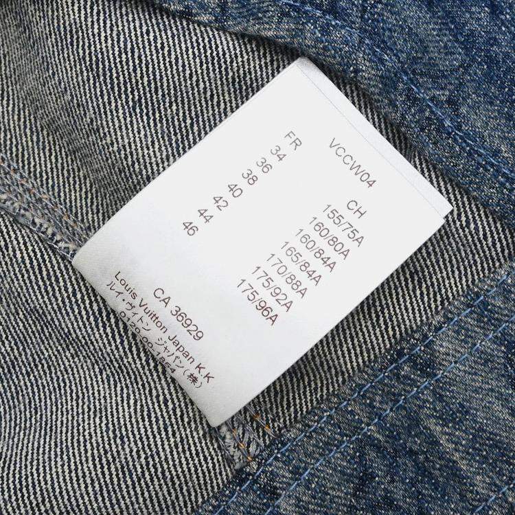 Pre Owned فستان بلا أكمام لوي فيتون إنديجو #36