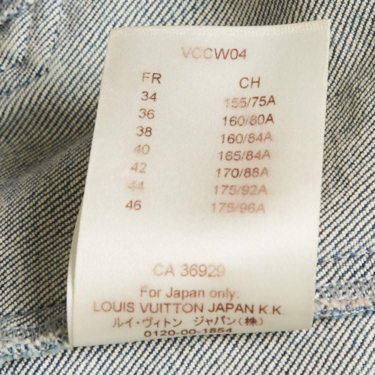 مملوكة مسبقًا Louis Vuitton Blue Denim Belted Mini Dress S