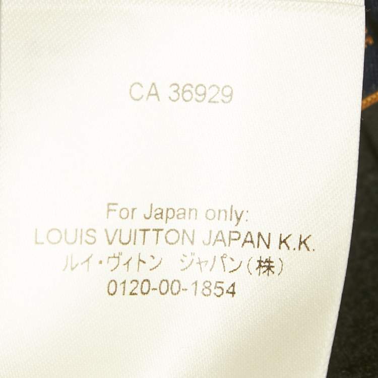 Pre Owned Louis Vuitton Black Monogram Martin Girl Mini Skirt S