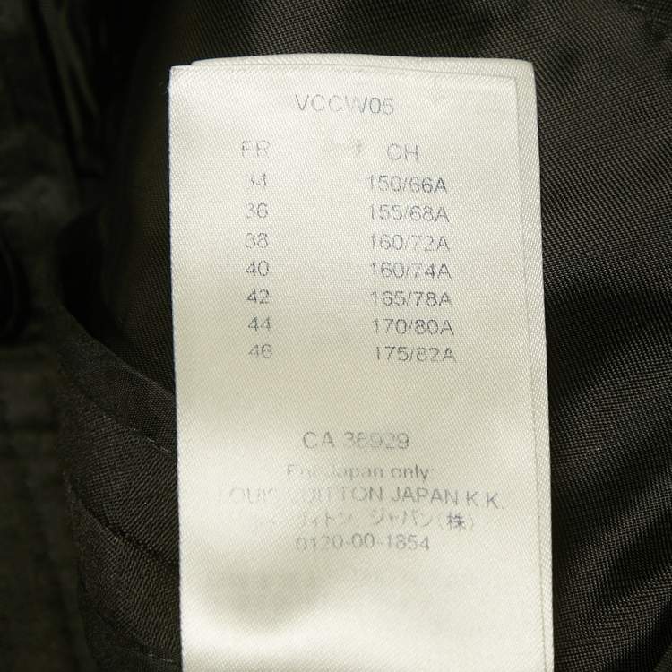 مملوكة مسبقًا Louis Vuitton Black Wool Blend Wide Leg Trousers M