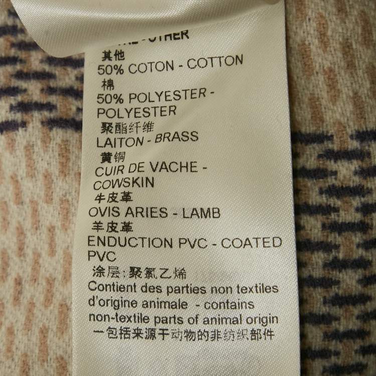 Pre Owned Louis Vuitton Beige Wool Blend Reversible Hooded Wrap Coat M