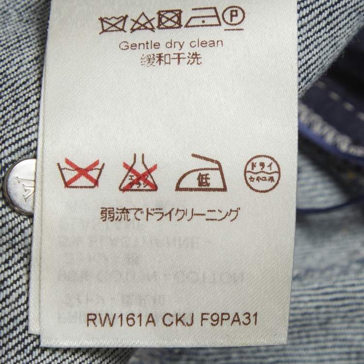 Pre Owned Louis Vuitton Dark Blue Slim Fit Jeans M/Waist 29" 