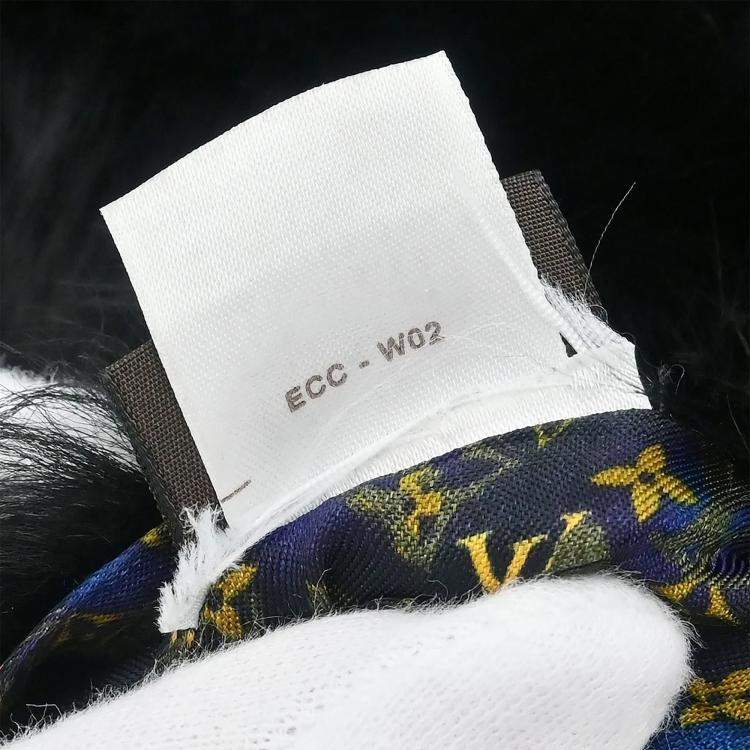 Pre Owned Louis Vuitton Reversible Fur Vest Black IT 34