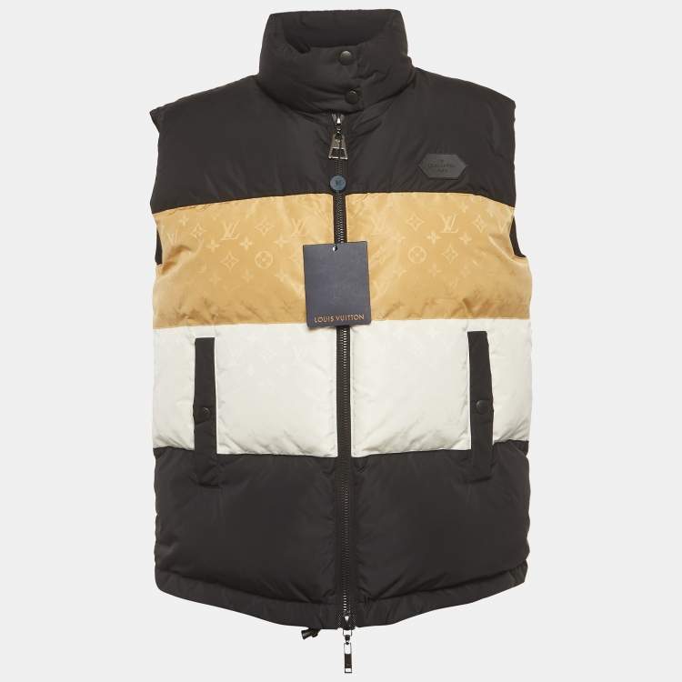 مملوكة مسبقًا Louis Vuitton Tricolor Monogram Nylon Puffer Down Vest M