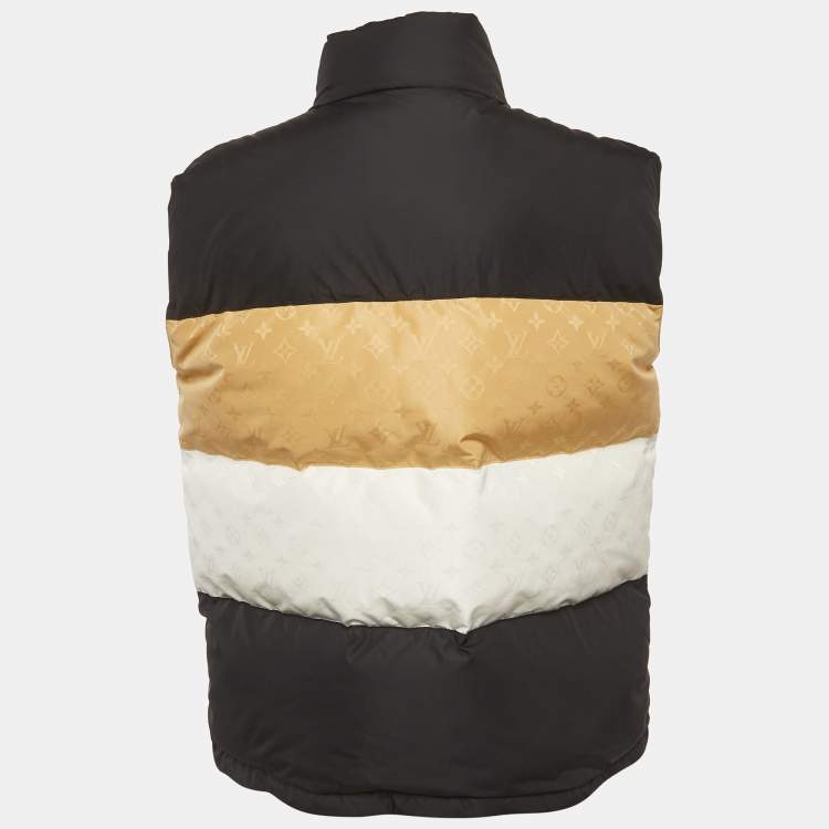 مملوكة مسبقًا Louis Vuitton Tricolor Monogram Nylon Puffer Down Vest M