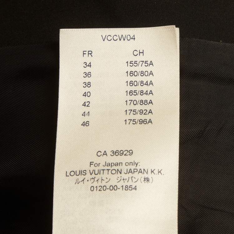 Pre Owned Louis Vuitton Brown Leather Belted Lace Detail Mini Dress S 