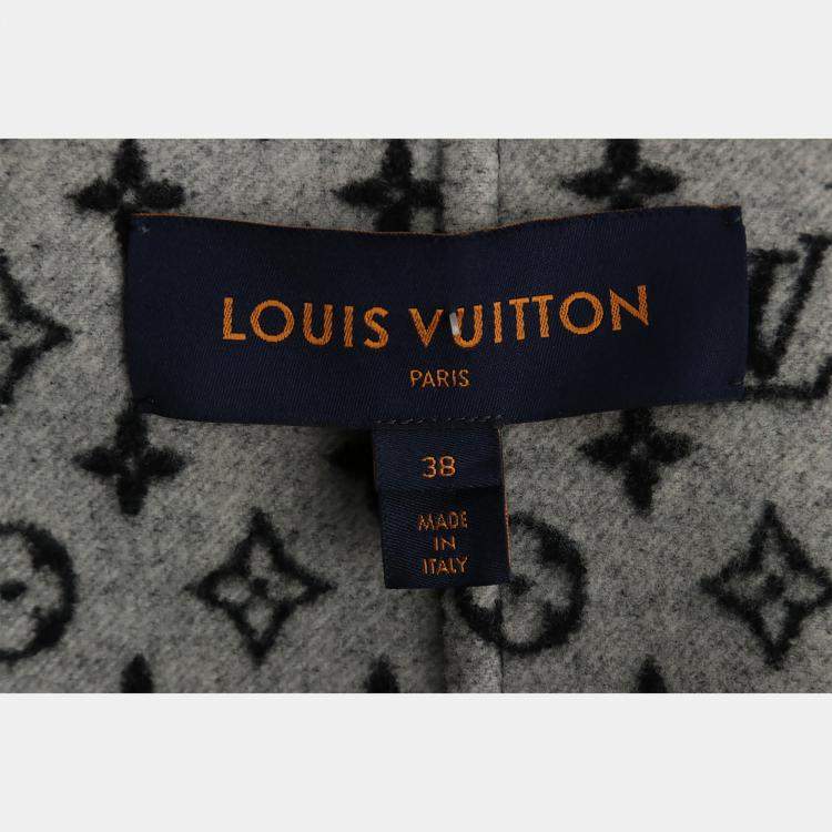 Pre Owned Louis Vuitton Double Breasted Wool Coat