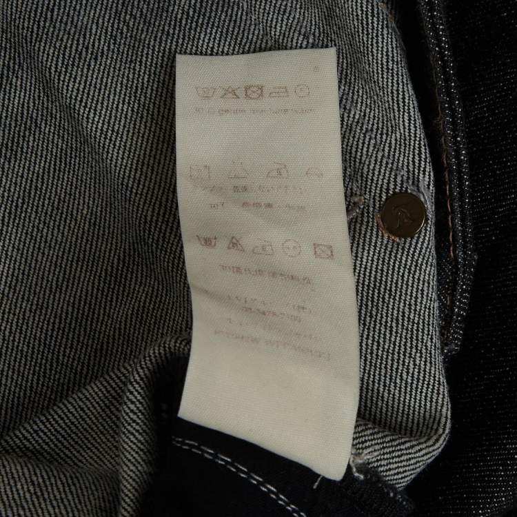 مملوكة مسبقًا Louis Vuitton Black Denim Slim Fit Jeans M/Waist 30"