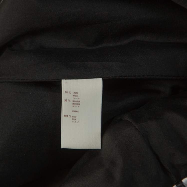 Pre Owned Louis Vuitton Black Mohair Bow Detail Flared Trousers M 