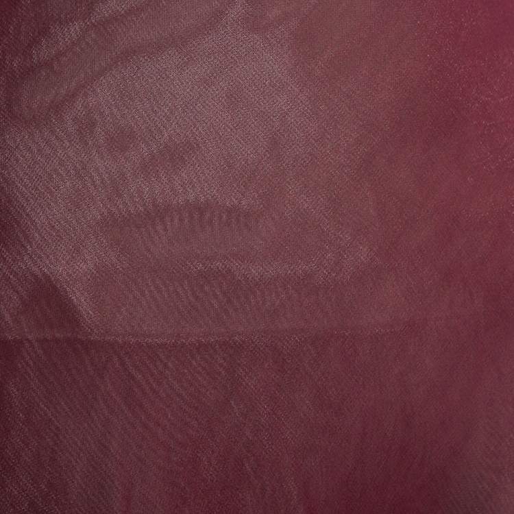 Pre Owned Louis Vuitton Purple Chiffon Flared Skirt M