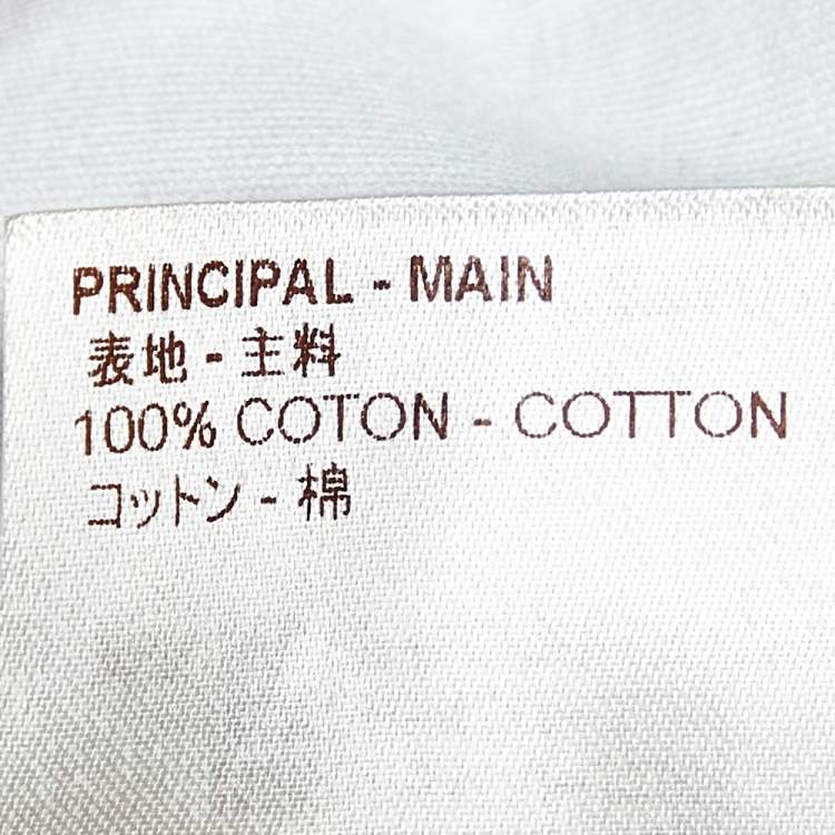 مملوكة مسبقًا Louis Vuitton White Monogram Race Printed Cotton Crewneck T-Shirt L