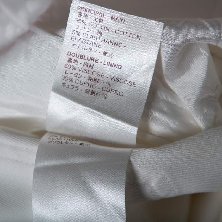 Pre Owned Louis Vuitton White Cotton Shorts S