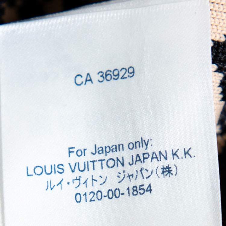 Pre Owned Louis Vuitton Black Monogram Silk Knit Pocket Detailed Short Dress M