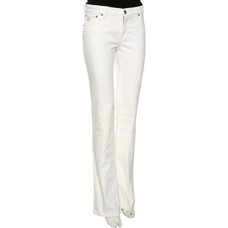 Louis Vuitton White Denim Jeans M