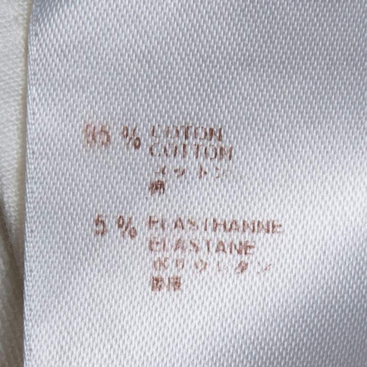 Pre Owned Louis Vuitton White Denim Jeans M
