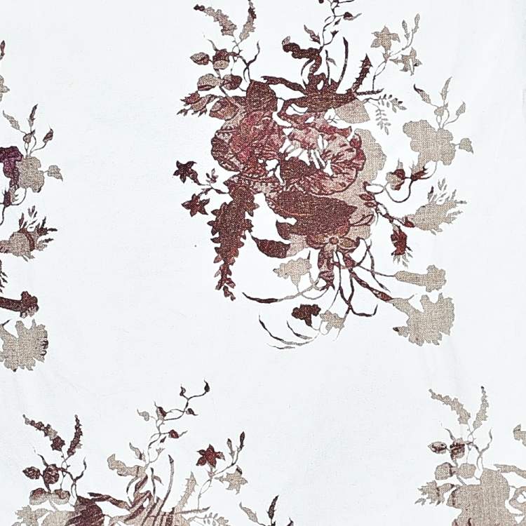 مملوكة مسبقًا Louis Vuitton White Printed Coated Cotton Tank Top M