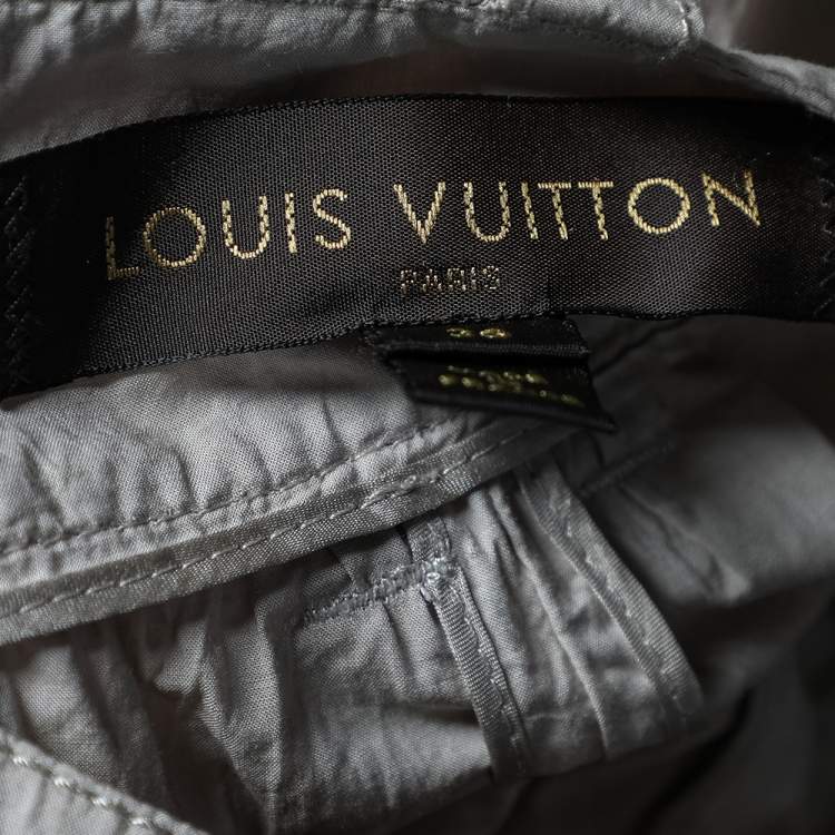 Pre Owned Louis Vuitton Beige Cotton Cargo Pocket Detail Capri Pants S