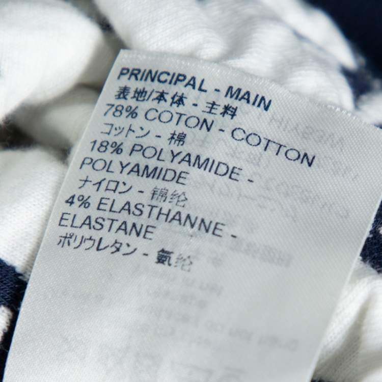 Pre Owned Louis Vuitton Blue Monogram Jacquard Crew Neck Sweatshirt S