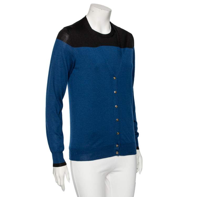 Louis Vuitton Round Neck Longsleeve Cashmere Sweater Blue