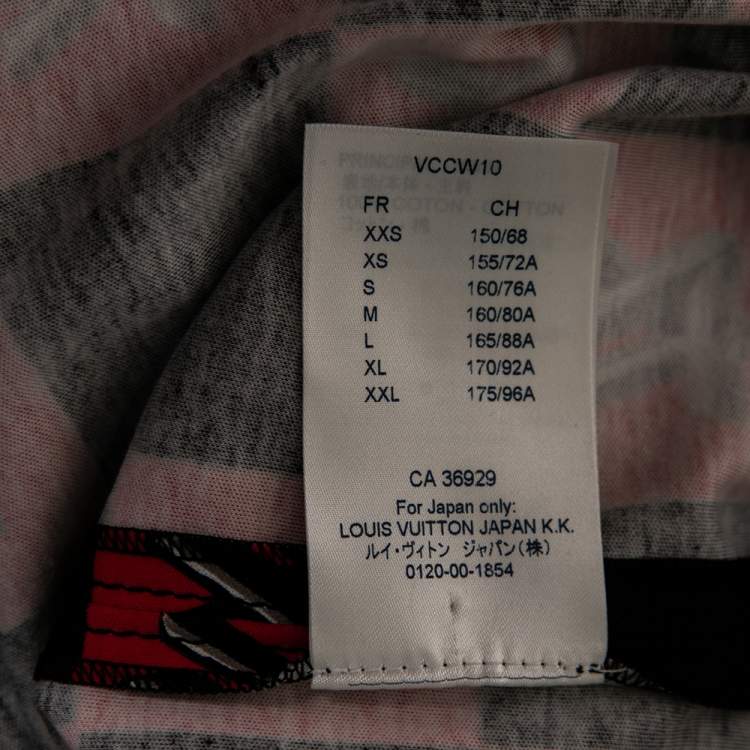 Pre Owned Louis Vuitton Black and Pink Logo Checkered Knit Sleeveless Top L