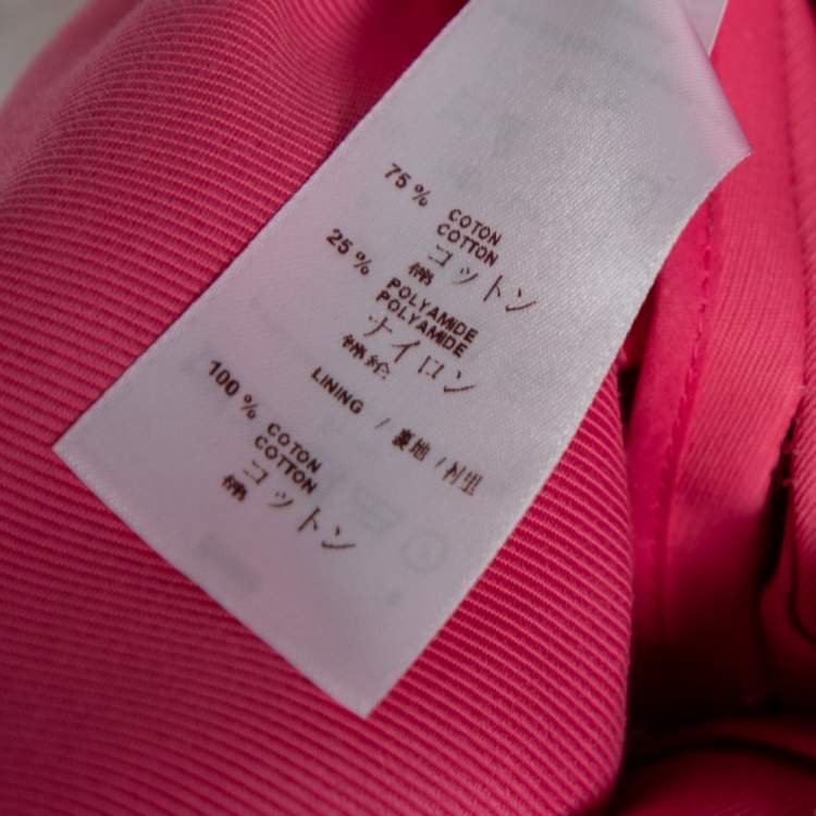 Pre Owned Louis Vuitton Pink Cotton Pleat Detailed Shorts M