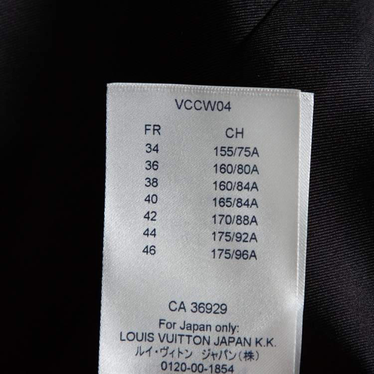 Pre Owned Louis Vuitton Multicolor Printed Wool Ruffle Trim Detail Dress M