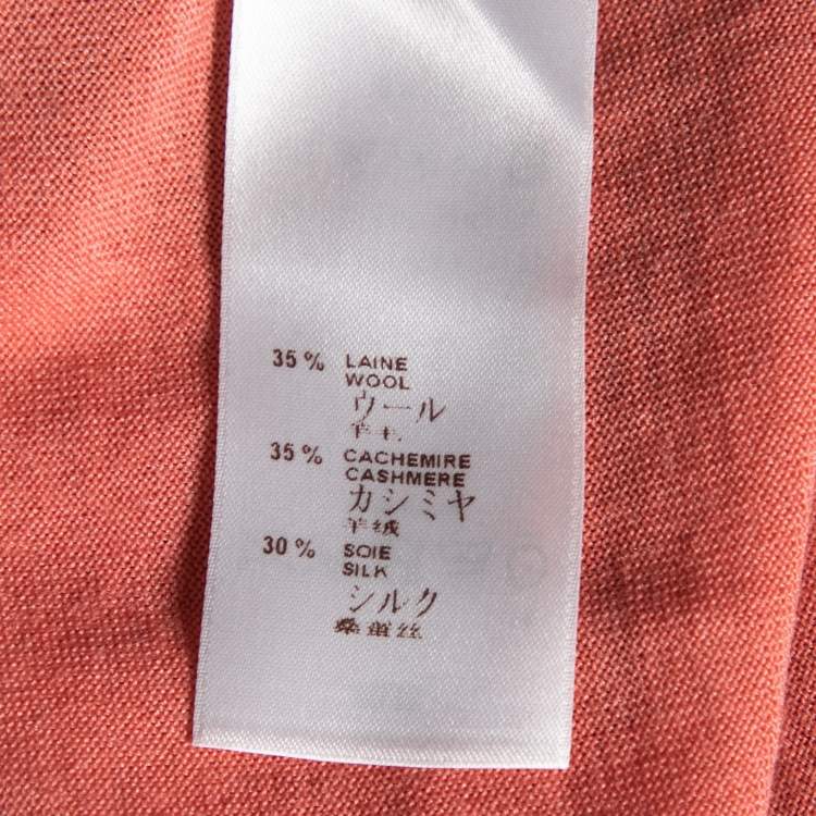 Pre Owned Louis Vuitton Pink Wool & Cashmere Knit Sweater S