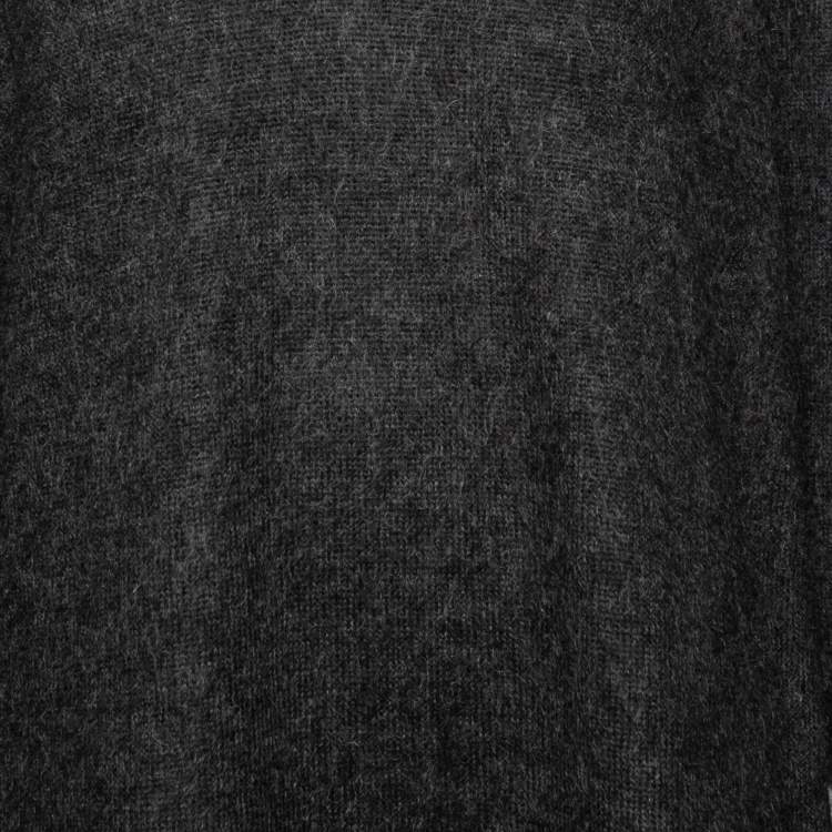 Pre Owned Louis Vuitton Black Wool Sequin Embellished Sweater Dress L