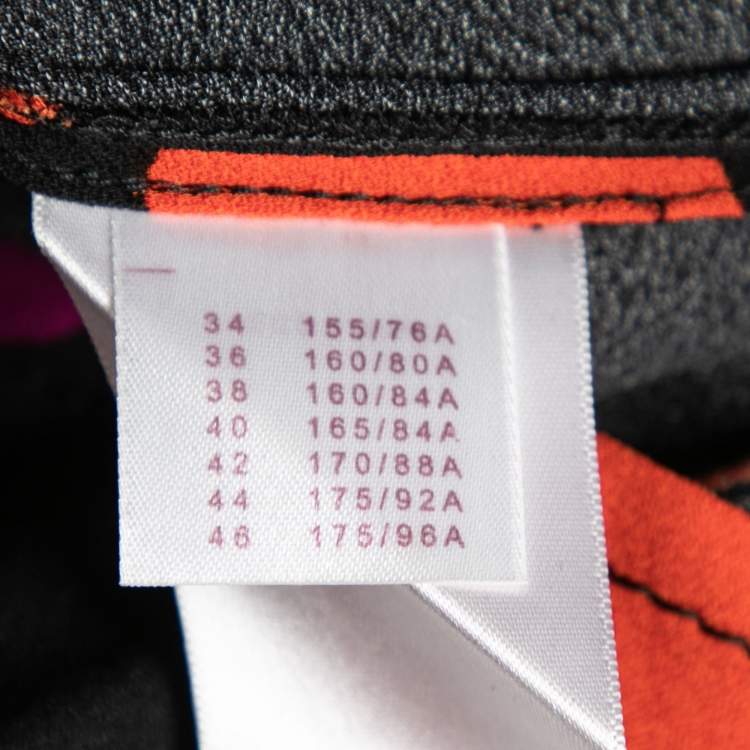 مملوكة مسبقًا Louis Vuitton Black Printed Crepe Short Sleeve Blouse M