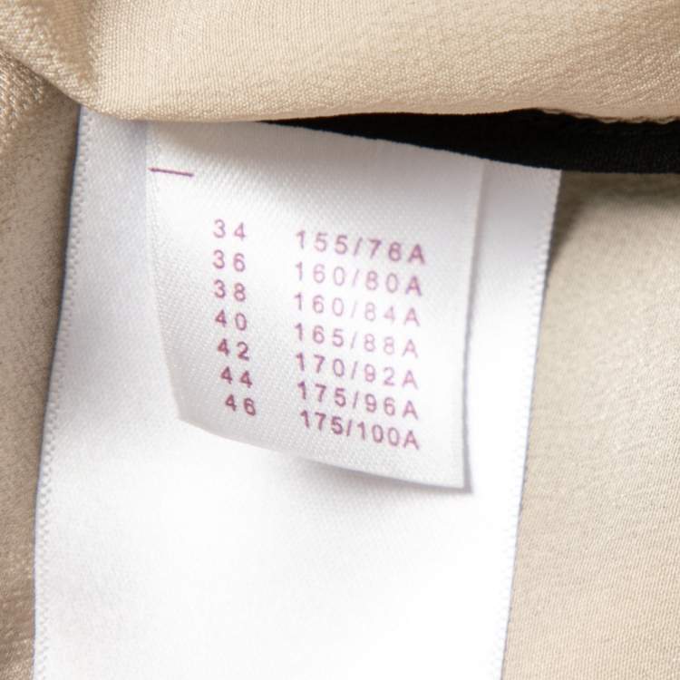 Pre Owned Louis Vuitton Colorblock Silk Button Front Sleeveless Blouse M