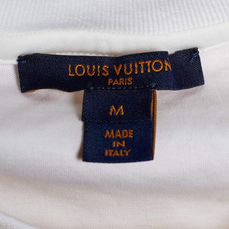 Pre Owned Louis Vuitton Orange/Yellow Gradient Monogram Print Cotton Sunrise T-Shirt M