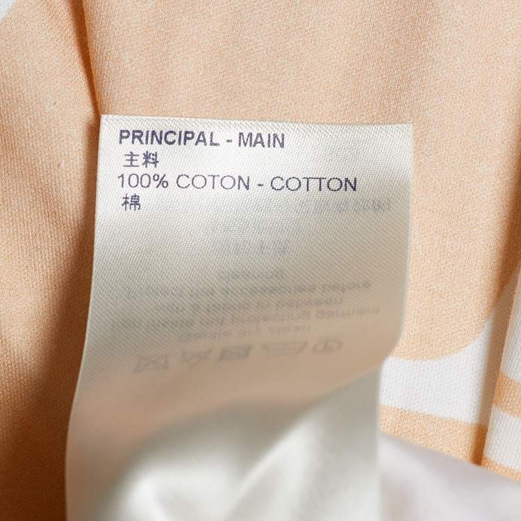 Pre Owned Louis Vuitton Orange/Yellow Gradient Monogram Print Cotton Sunrise T-Shirt M