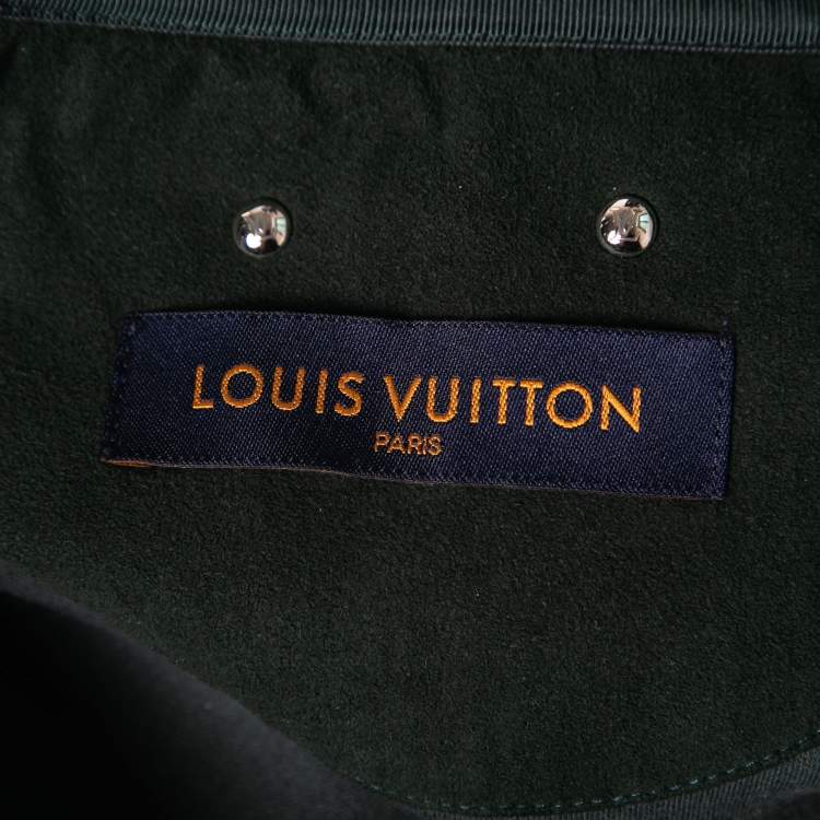 Pre Owned Louis Vuitton Green Cotton Track Suit Set S/L