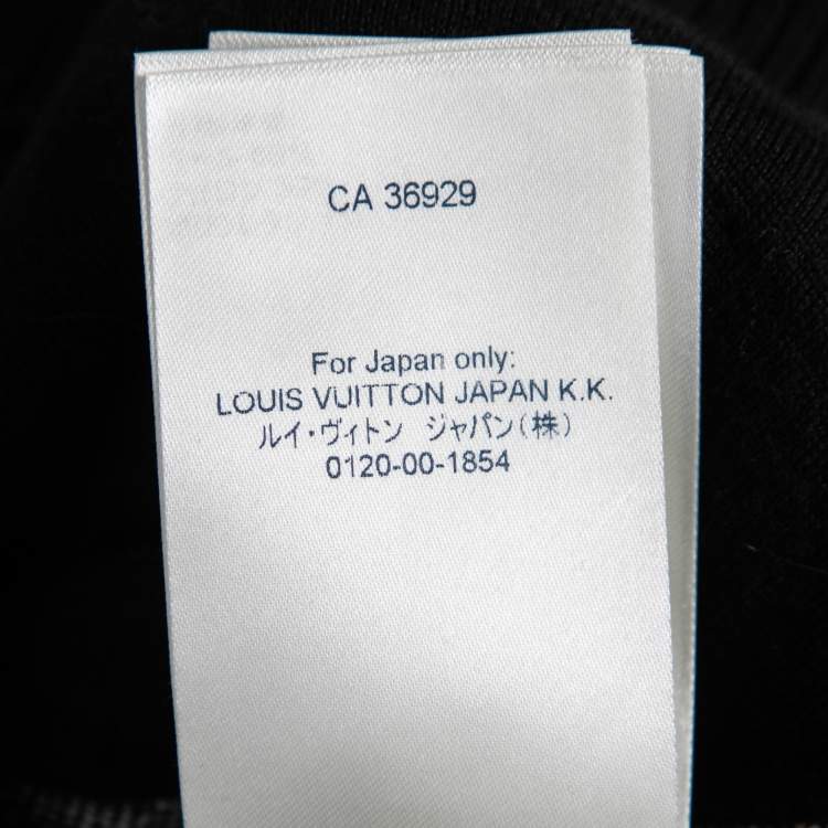 Pre Owned Louis Vuitton Black Since 1854 Monogram Knit Bomber Jacket XS    