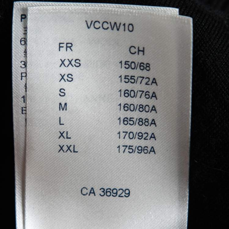 Pre Owned Louis Vuitton Black Since 1854 Monogram Knit Bomber Jacket XS    