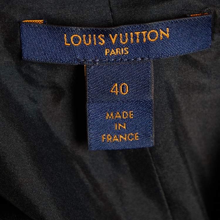 Pre Owned Louis Vuitton Multicolor Cotton & Linen Mini Dress M