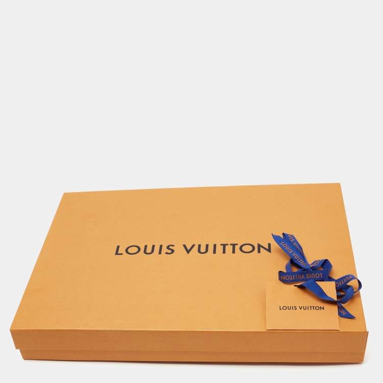 Pre Owned Louis Vuitton Dark Blue Denim Straight Leg Jeans M Waist 33"