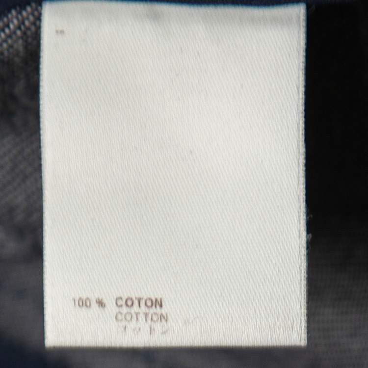 Pre Owned Louis Vuitton Indigo Dark Wash Denim Jacket M