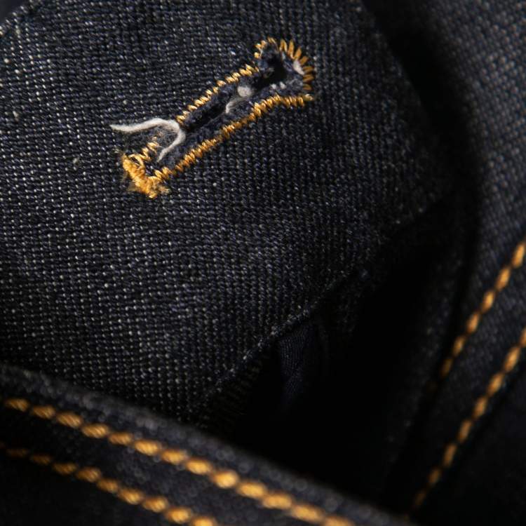 Pre Owned Louis Vuitton Indigo Dark Wash Denim Jacket M