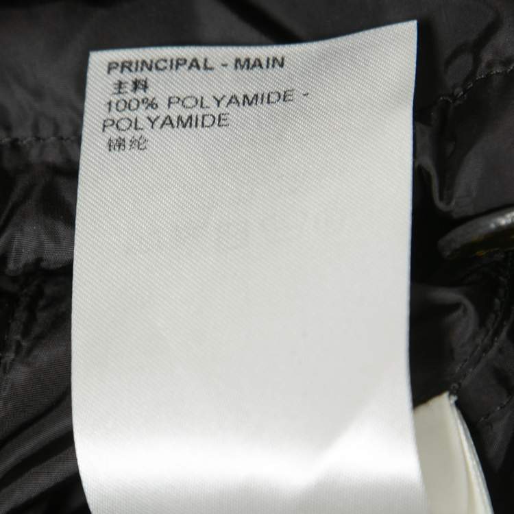 Pre Owned Louis Vuitton Black/Blue Mahina Monogram Synthetic Parka Jacket S