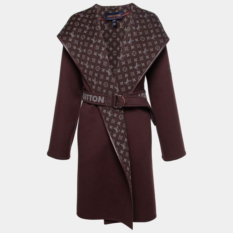 Louis Vuitton Hooded Wrap Coat With Belt • Eserozbags