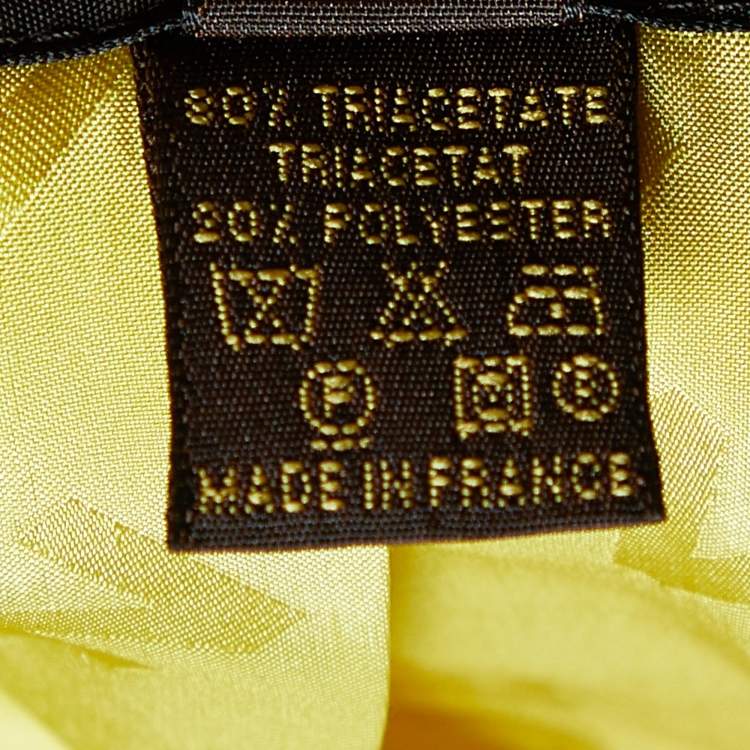 Pre Owned Louis Vuitton Yellow Tweed Blazer & Skirt Set M