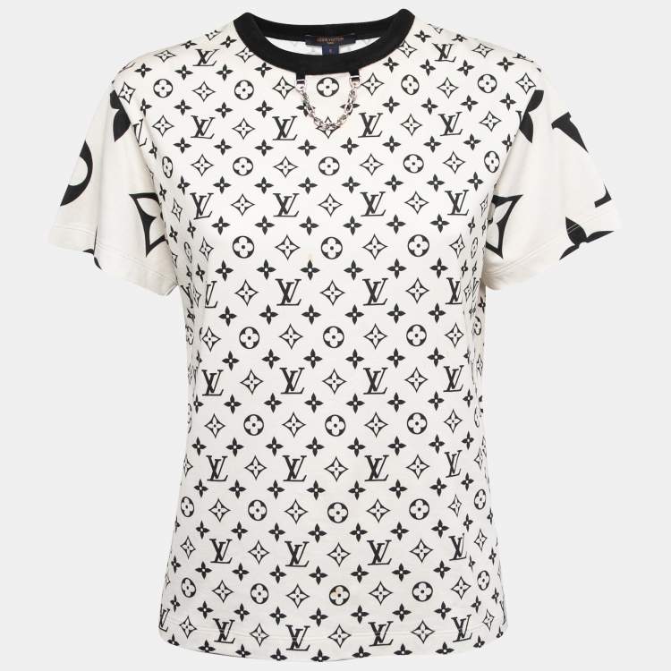 Louis Vuitton Print T-Shirt BLACK. Size S0