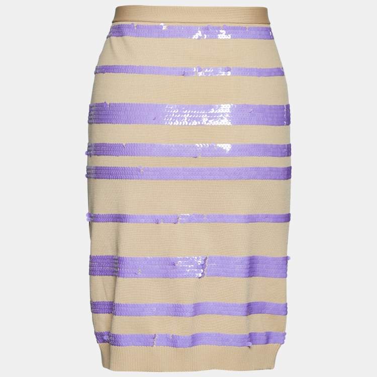 louis vuitton striped skirt