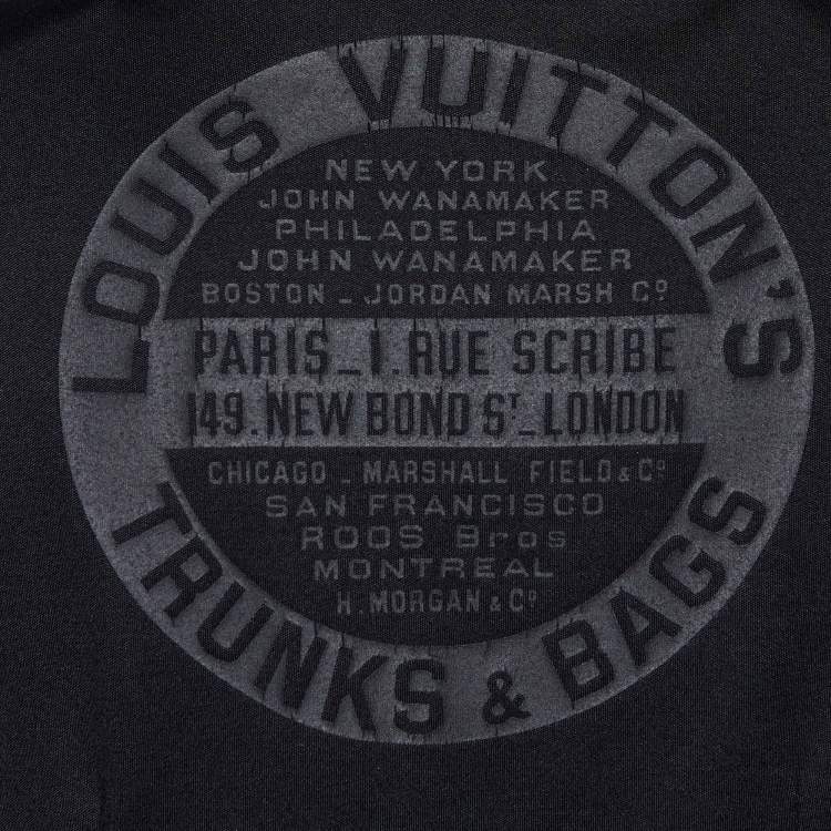 مملوكة مسبقًا Louis Vuitton Black Tribal Printed Silk Knit Shoulder Pad Detail T-Shirt M