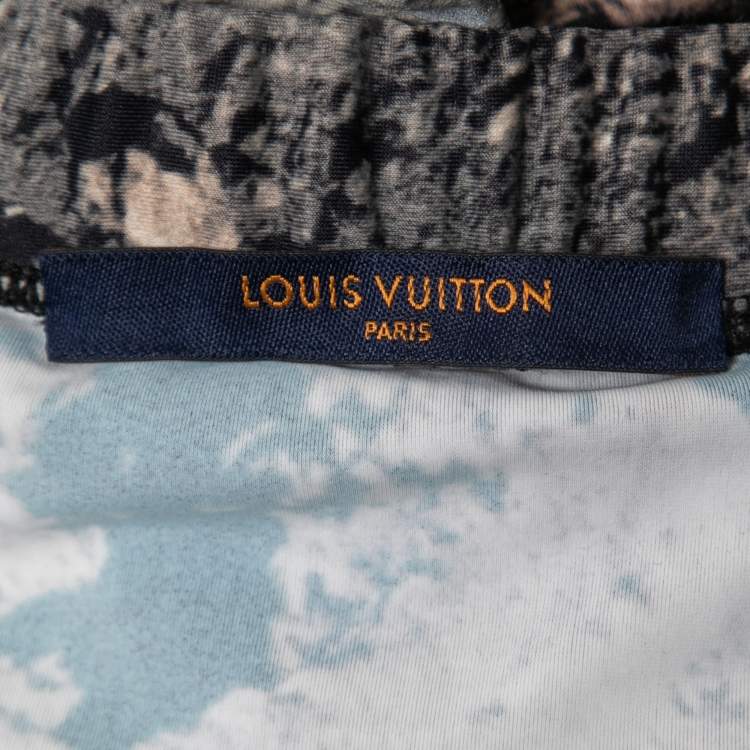 Pre Owned Louis Vuitton Multicolor Moon Print Reflective Monogram Leggings S