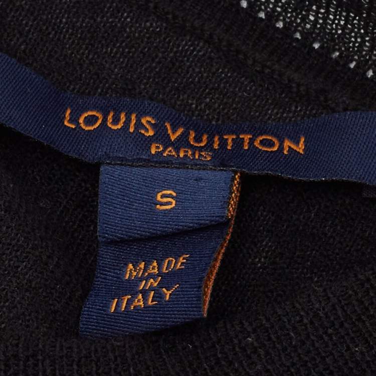 Pre Owned Louis Vuitton X Grace Coddington Catogram Silk & Wool Crew Neck Sweater S