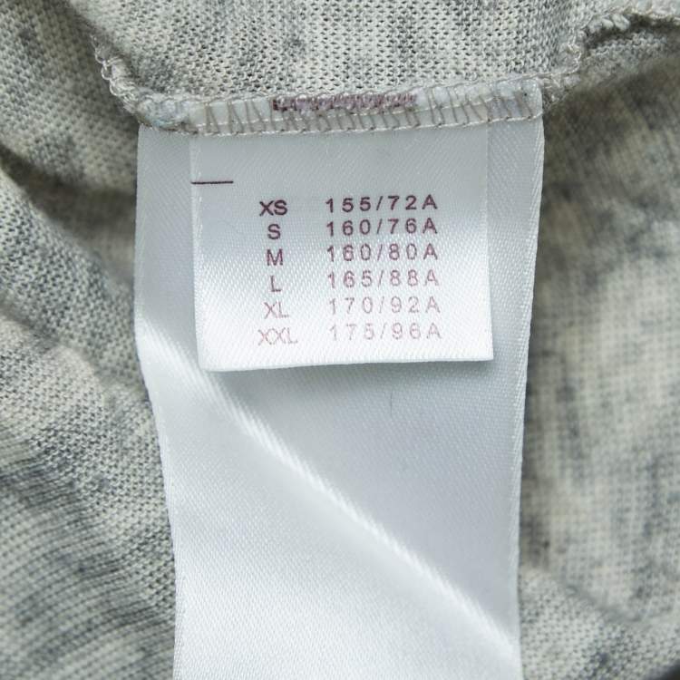 Pre Owned Louis Vuitton Grey Monogram Cotton Short Sleeve T-Shirt L