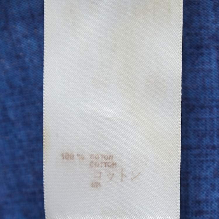 Pre Owned Louis Vuitton Blue Print Cotton Buttoned Cardigan M